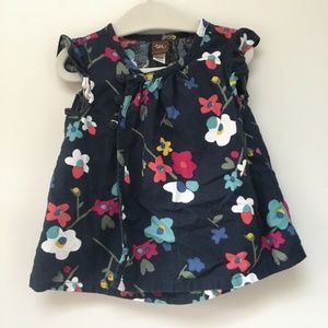 Tea Collection Kimono Tops: Flower & Denim 12-18M